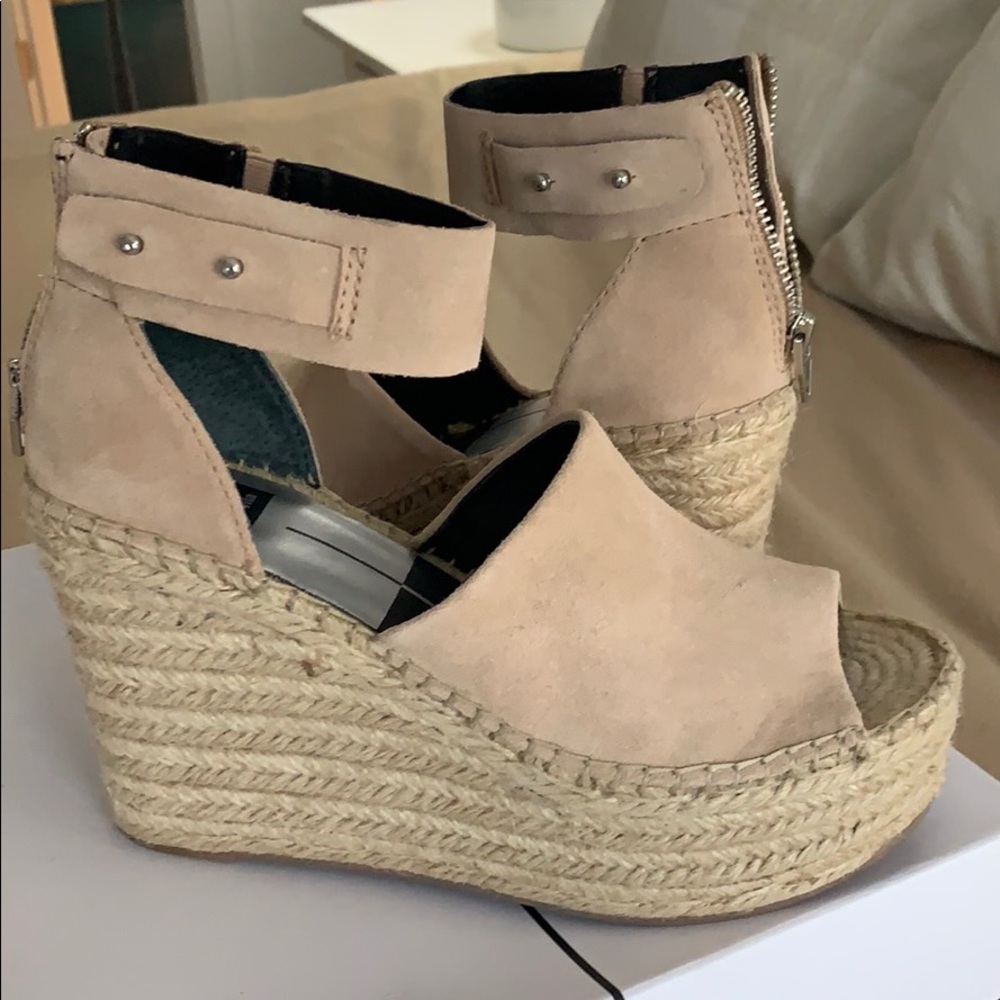 Dolce Vita Wedges- Women's Straw Wedge Sandal